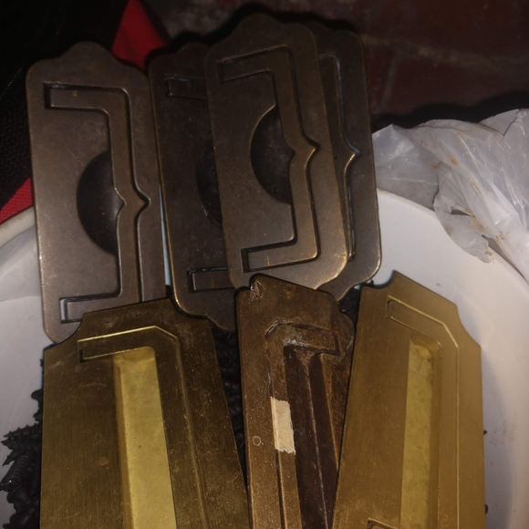 Brass Recessed Drawer Handles - Picture 5 of 8